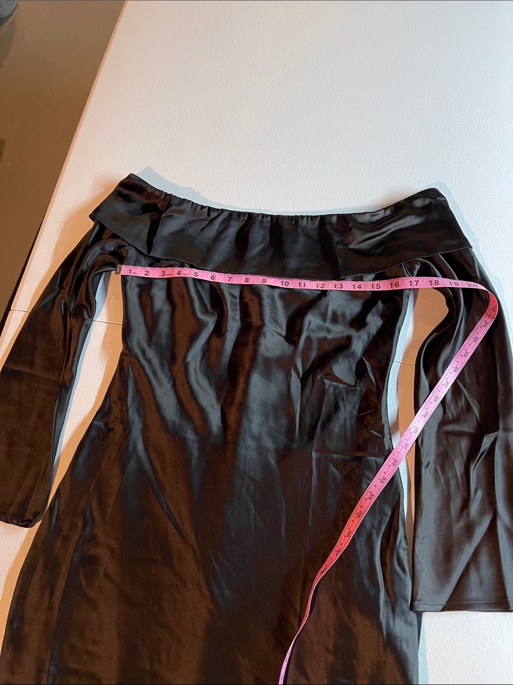 Lulus "Luxurious Vision" Satin Off-the-Shoulder Mini Dress - Picture 3 of 9